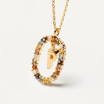 Ins style European and American versatile temperament letter collarbone necklace