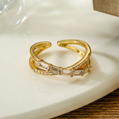 Geometric Open Ring Women's Fashion Simple Ring