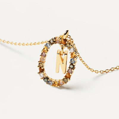 Ins style European and American versatile temperament letter collarbone necklace