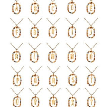 Ins style European and American versatile temperament letter collarbone necklace